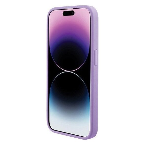 Guess Guess GUHMP15XPSAHMCU iPhone 15 Pro Max 6.7" fioletowy/purple hardcase Saffiano MagSafe