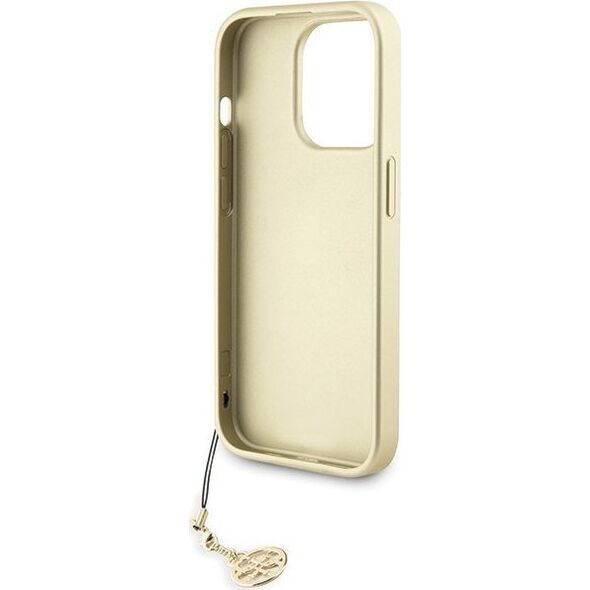 Guess Guess GUHCP15LGF4GGR iPhone 15 Pro 6.1" szary/grey hardcase 4G Charms Collection