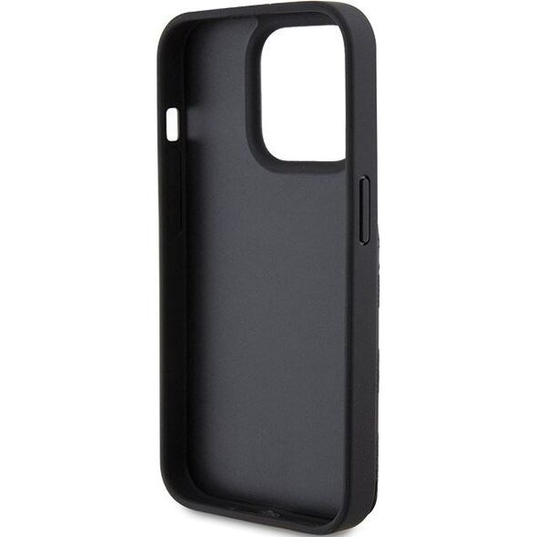 Karl Lagerfeld Karl Lagerfeld KLHCP15LSAKKNSCK iPhone 15 Pro 6.1" czarny/black hardcase Saffiano Cardslots and Stand Monogram Ikonik Patch