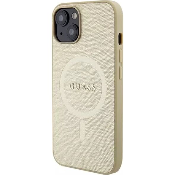 Guess Guess GUHMP15MPSAHMCB iPhone 15 Plus / 14 Plus 6.7" złoty/gold hardcase Saffiano MagSafe