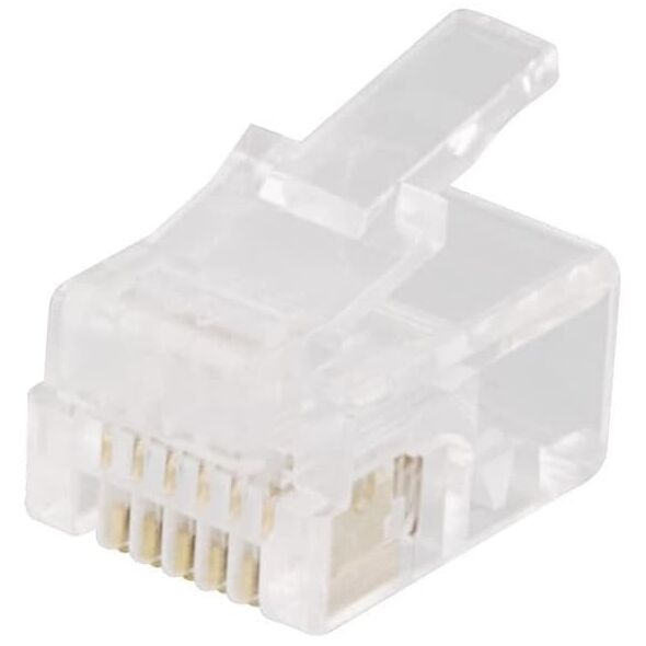 S-Impuls Δυτικό βύσμα RJ45, 8P8C, επιχρυσωμένο, μακρά έκδοση (25 τεμάχια)