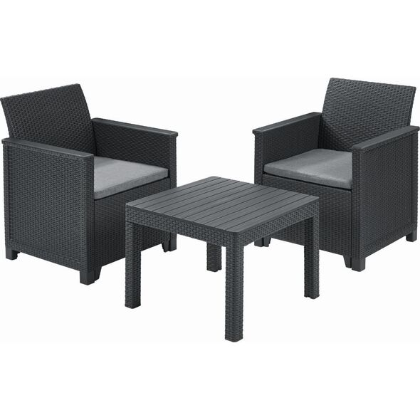 Keter Zestaw balkonowy EMMA BALCONY SET - grafitowy