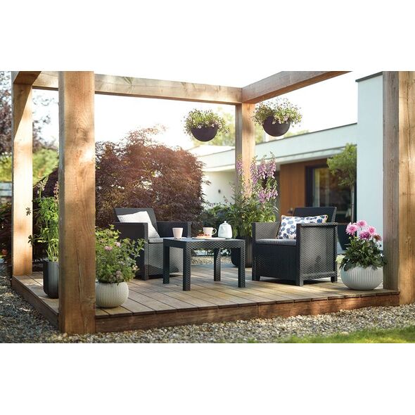 Keter Zestaw balkonowy EMMA BALCONY SET - grafitowy