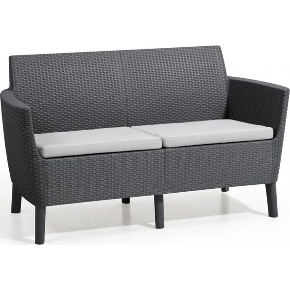 Allibert Podwójna sofa SALEMO - grafit