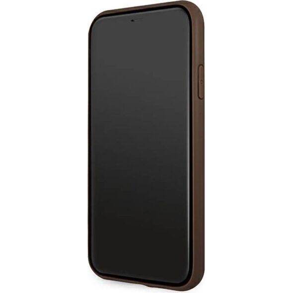 Guess Guess GUHCN614GMGBR iPhone 11 6,1 brązowy/brown hardcase 4G Big Metal Logo