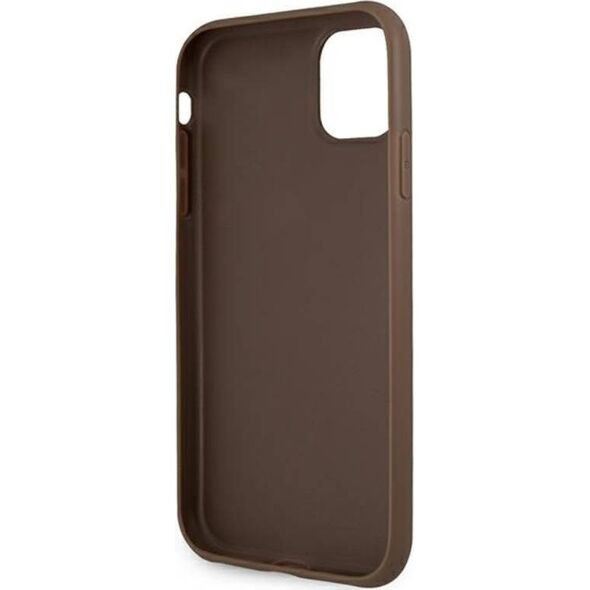 Guess Guess GUHCN614GMGBR iPhone 11 6,1 brązowy/brown hardcase 4G Big Metal Logo