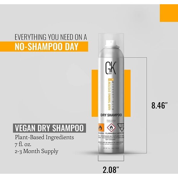 GK HAIR (Global Keratin) Global Keratin, Global Keratin, Hair Dry Shampoo, For Volume, 332 ml For Women