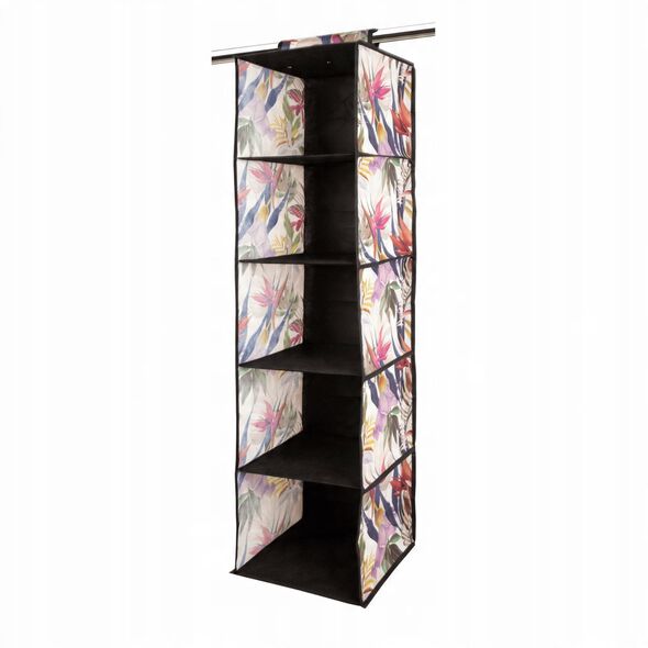 Κρεμαστός οργανωτής με 5 ράφια 30x30x120cm Floral Beauty 8000303311270