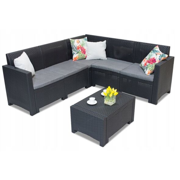 Σετ επίπλων κήπου Set Nebraska Corner grey 8003723490754