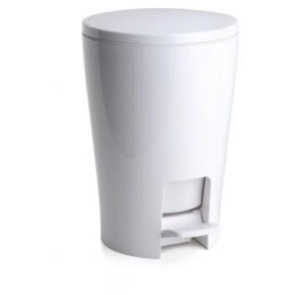 Κάδος μπάνιου με πεντάλ 5L Diabolo λευκό 8411801203552