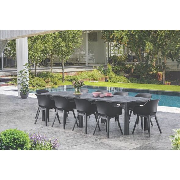 Τραπέζι κήπου Julie Double Table (2 διαμορφώσεις) γκρι 8711245150376