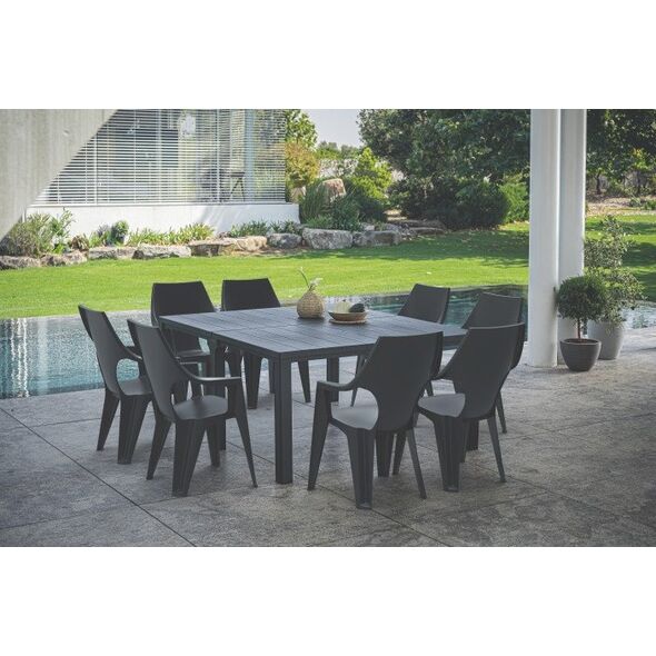 Τραπέζι κήπου Julie Double Table (2 διαμορφώσεις) γκρι 8711245150376