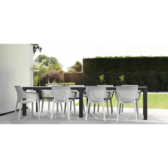 Τραπέζι κήπου Julie Double Table (2 διαμορφώσεις) γκρι 8711245150376