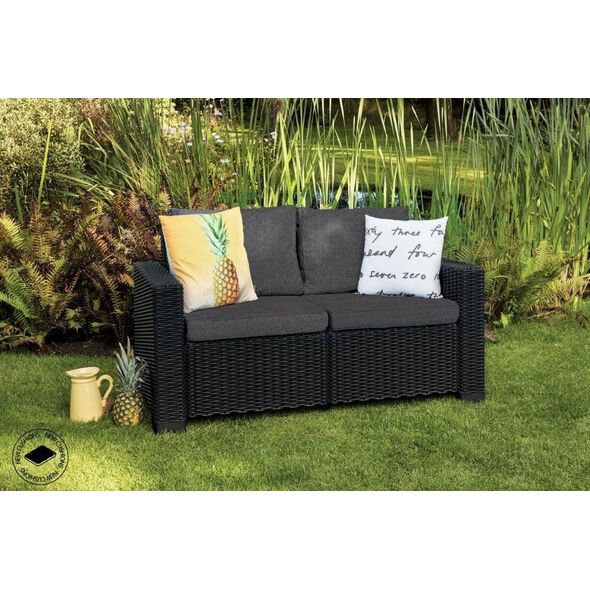 Καναπές κήπου δύο θέσεων California Sofa γκρι 8711245154459