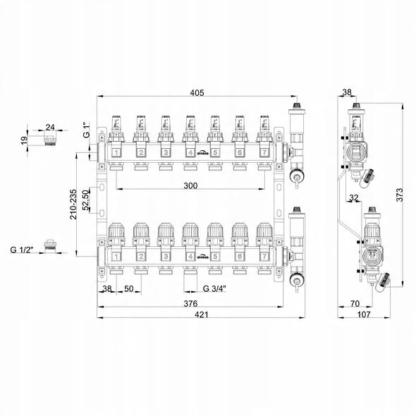 ΔΙΑΝΟΜΕΑΣ INOX PLUS PROV 7 ΚΥΚΛΟΦΟΡΙΑ