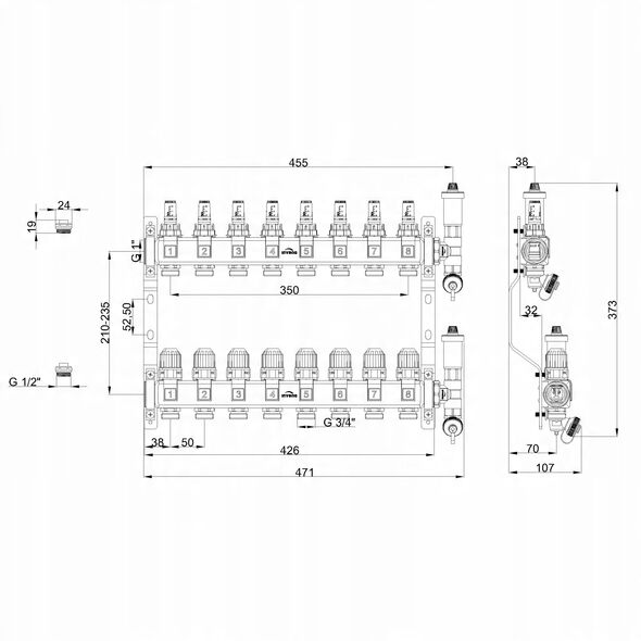 ΔΙΑΝΟΜΕΑΣ INOX PLUS PROV 8 ΚΥΚΛΟΦΟΡΙΑ