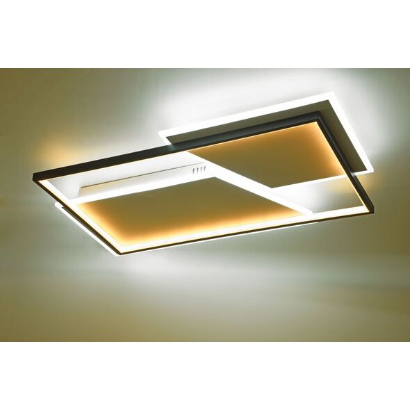 Φωτιστικό οροφής LED BALTIK GAISMA, 80W x 2, 12480 lm, ρυθμιζόμενο, μαύρο, 120 x 28 cm, με τηλεχειριστήριο