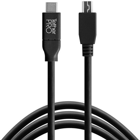 Tether Tools USB-C σε 2.0 Mini B 5-Pin 4,60m μαύρο