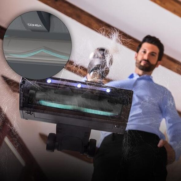 Cecotec Conga Rockstar 5500 Hurricane Station Flex Odkurzacz pionowy ze stacją czyszczącą