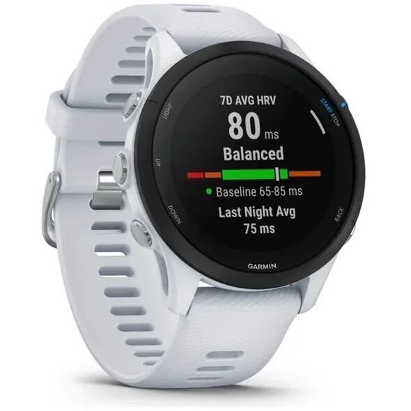 Garmin Forerunner 255 Music Ρολόι τρεξίματος, 46 mm, Whitestone