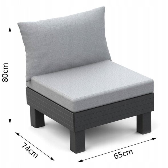 Σετ επίπλων μπαλκονιού Elements Balcony Set γκρι/ανοιχτό γκρι 8711245158013
