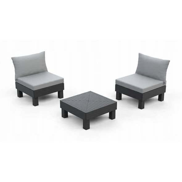 Σετ επίπλων μπαλκονιού Elements Balcony Set γκρι/ανοιχτό γκρι 8711245158013