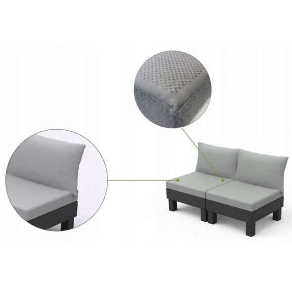 Διθέσιος καναπές Elements 2 Seater γκρι/ανοιχτό γκρι 8711245158037