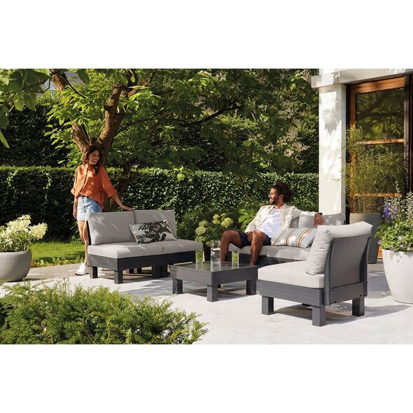 Διθέσιος καναπές Elements 2 Seater γκρι/ανοιχτό γκρι 8711245158037