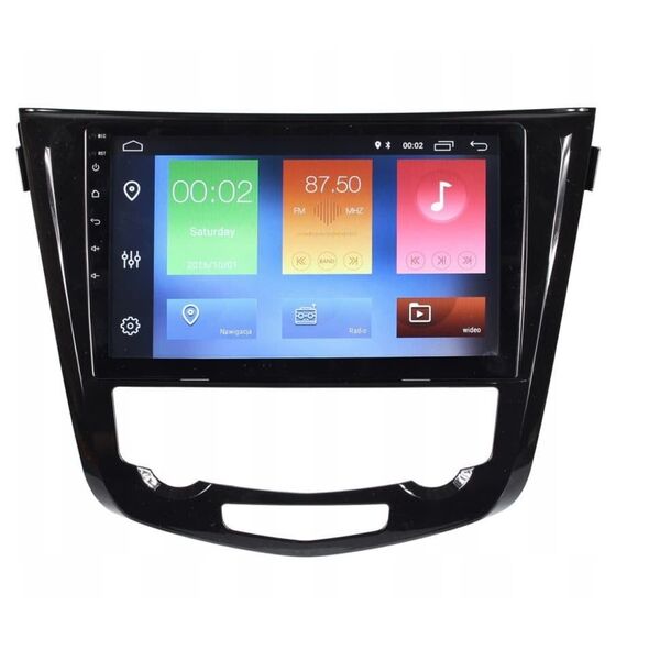 Ραδιόφωνο πλοήγησης GPS Nissan Qashqai X-Trail 2014+ Android αυτόματος κλιματισμός