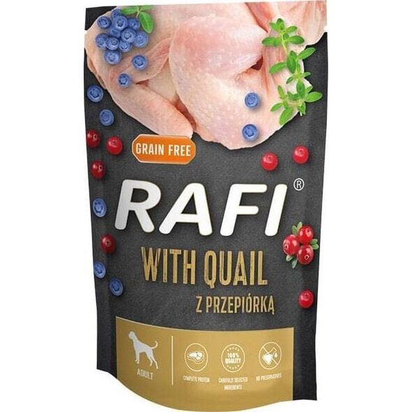 Mokra karma dla psa Rafi z przepiórką saszetka 500 g