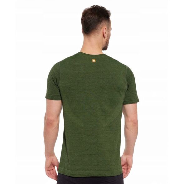 SS1265M Ανδρικό μπλουζάκι με κοντό μανίκι OUTDOOR WOOL PRO σκούρο πράσινο M - NIEDZWIEDŹ 4