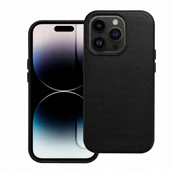 Δερμάτινη Θήκη MAG COVER συμβατή με MagSafe για SAMSUNG S25 μαύρο