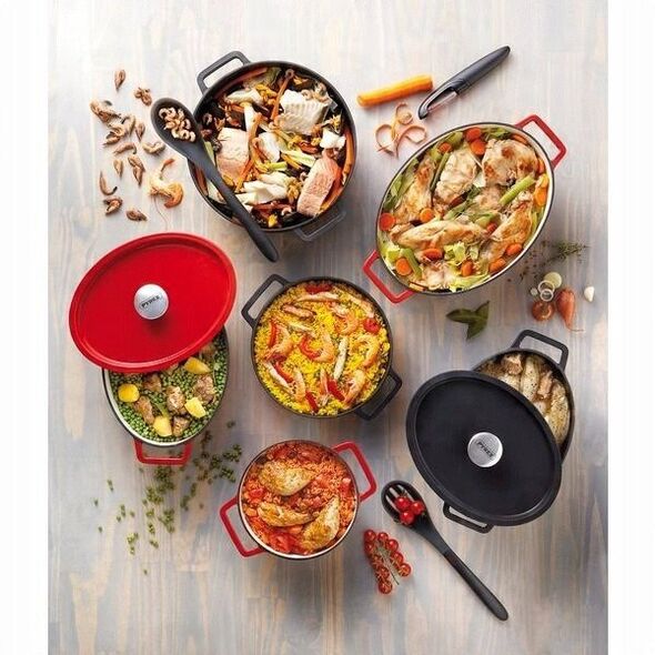 Κατσαρόλα 2.2L PYREX στρογγυλή από χυτοσίδηρο/Ø20cm/κόκκινο 3426470022750