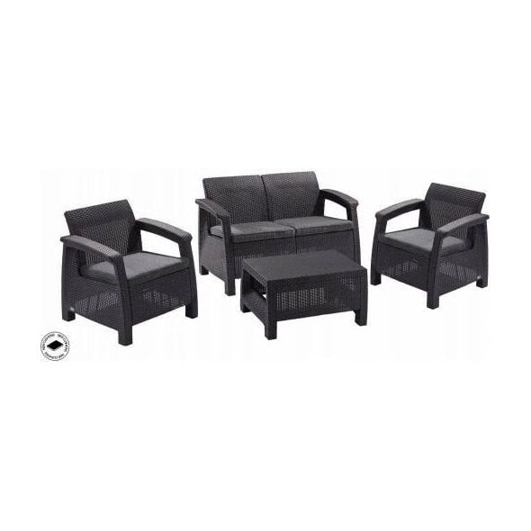 Σετ επίπλων κήπου Bahamas Set γκρι 7290106930476