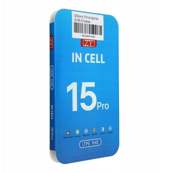 Οθόνη για iPhone 15 Pro με μαύρη οθόνη αφής (ZY-LTPS) IC Transferable