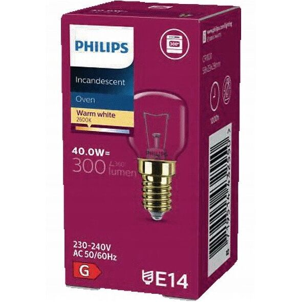 Philips Ambiance P45 40W, 40 W, P45, E14, 430 lm, 1000 h, Clear