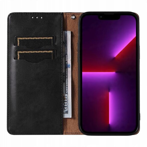 Θήκη Magnet Strap etui iPhone 14 Plus pokrowiec z klapką portfel mini smycz podstawka czarne
