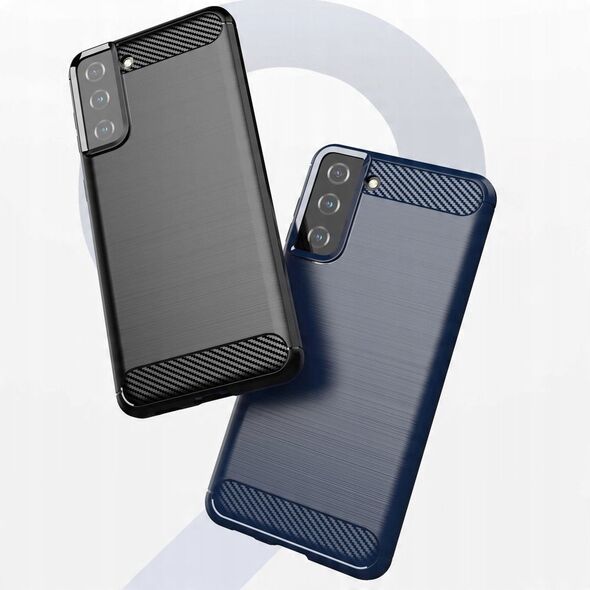 Ελαστική θήκη Carbon Case για Samsung Galaxy S21+ 5G (S21 Plus 5G) μαύρο