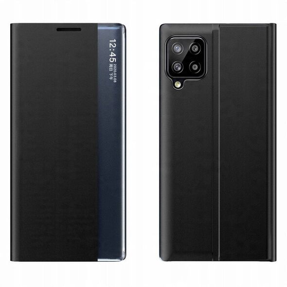 Θήκη Sleep Case με κάλυμμα τύπου Smart Cover Samsung Galaxy A22 4G μαύρο