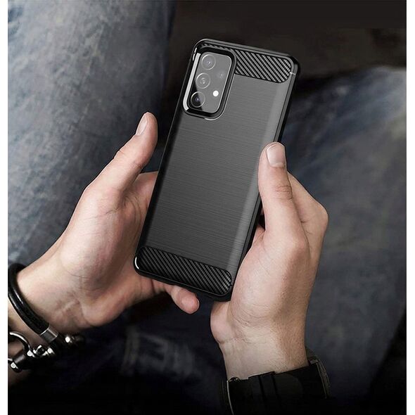 Carbon Case ελαστική θήκη Samsung Galaxy A72 4G μαύρη