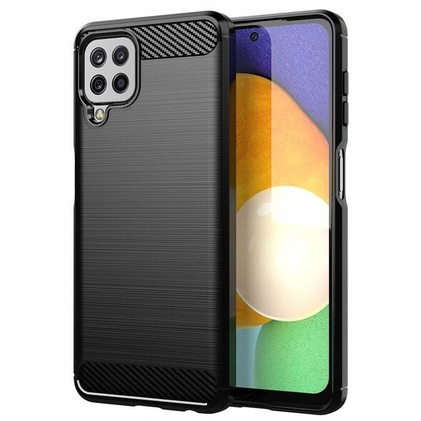 Carbon Case ελαστική θήκη Samsung Galaxy A22 4G μαύρη