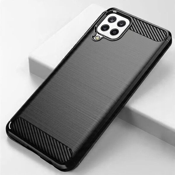 Carbon Case ελαστική θήκη Samsung Galaxy A22 4G μαύρη