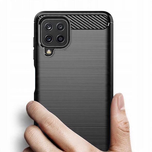 Carbon Case ελαστική θήκη Samsung Galaxy A22 4G μαύρη