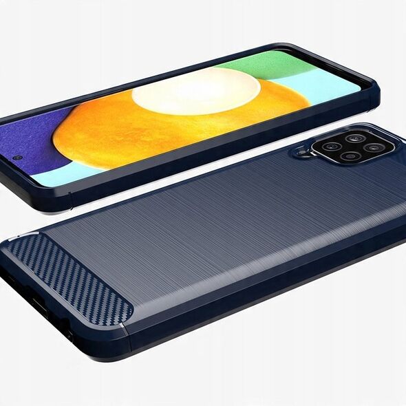Carbon Case ελαστική θήκη Samsung Galaxy A22 4G μαύρη