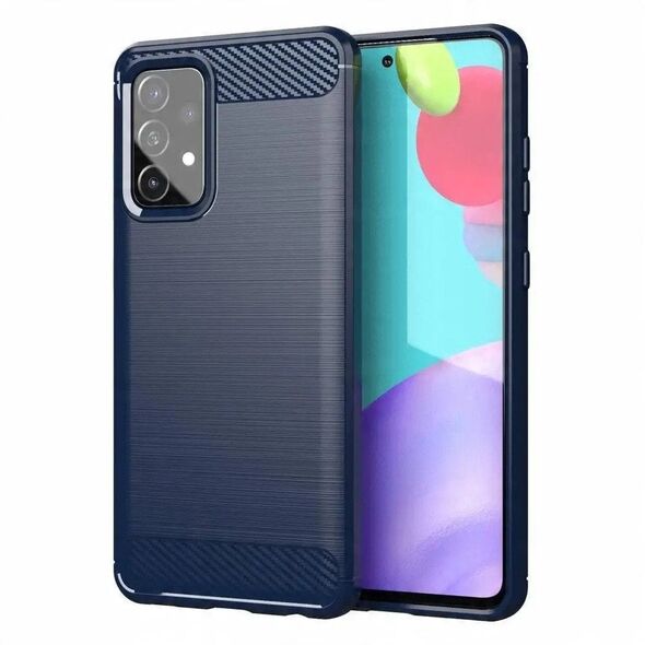 Ελαστική θήκη Carbon Case Samsung Galaxy A72 4G μπλε