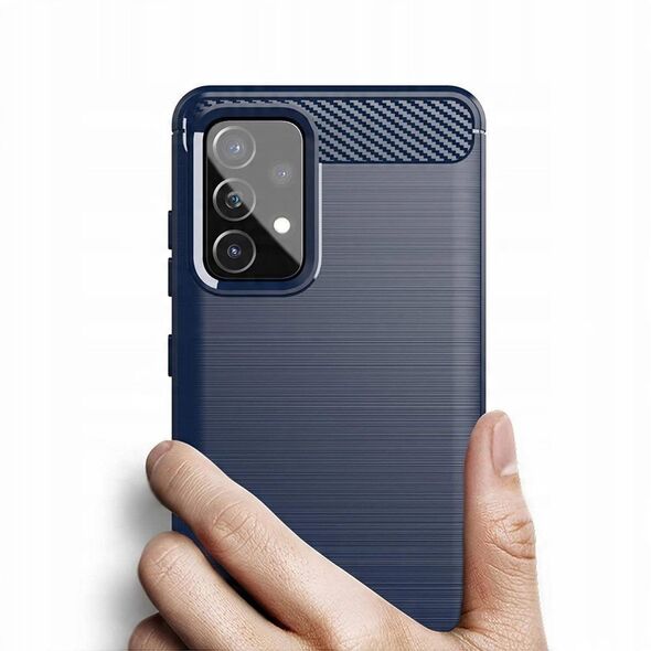 Ελαστική θήκη Carbon Case Samsung Galaxy A72 4G μπλε