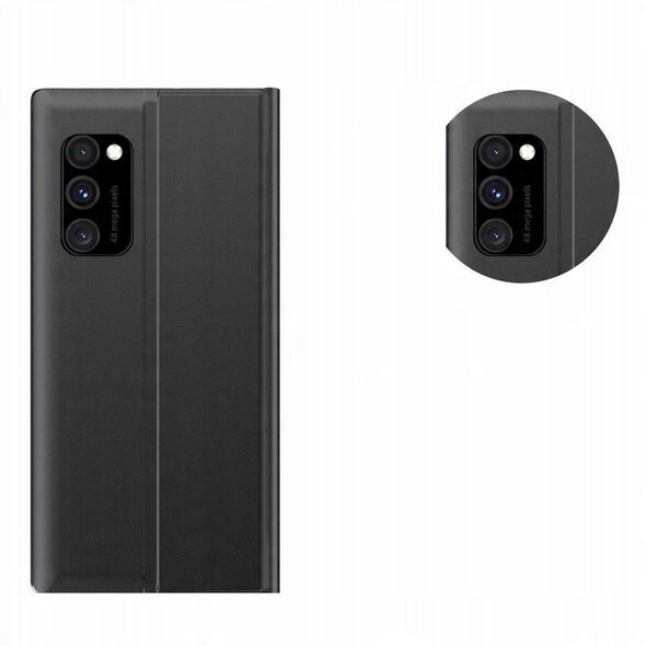 New Sleep Case θήκη με καπάκι με λειτουργία βάσης Xiaomi Redmi Note 11T 5G / Redmi Note 11S 5G / Poco M4 Pro 5G μαύρο