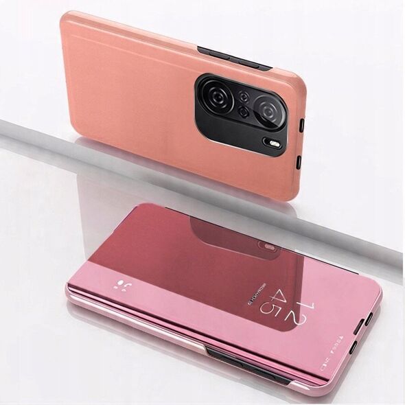 Θήκη Clear View futerał etui με καπάκι Xiaomi Redmi K40 Pro+ / K40 Pro / K40 / Poco F3 ροζ