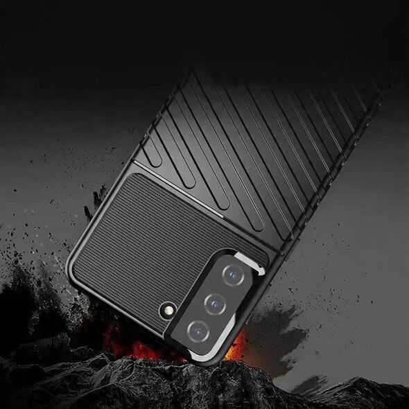 Θήκη Thunder ελαστική θωρακισμένη θήκη Samsung Galaxy S22+ (S22 Plus) μαύρη