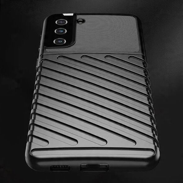 Θήκη Thunder ελαστική θωρακισμένη θήκη Samsung Galaxy S22+ (S22 Plus) μαύρη
